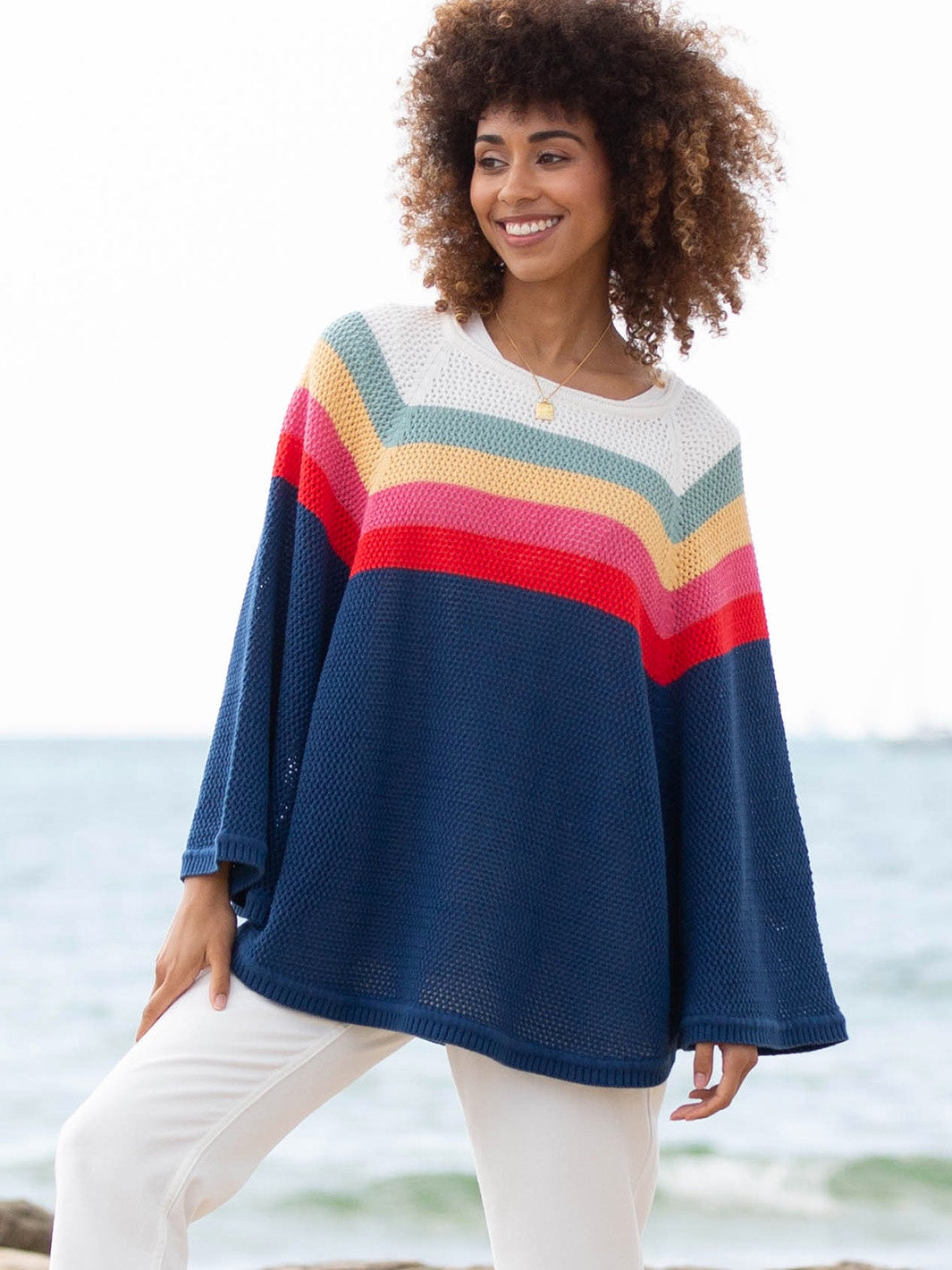 Poole knit poncho NEW