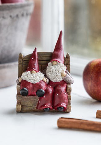 Santa Elmer and Max, rocking chair
