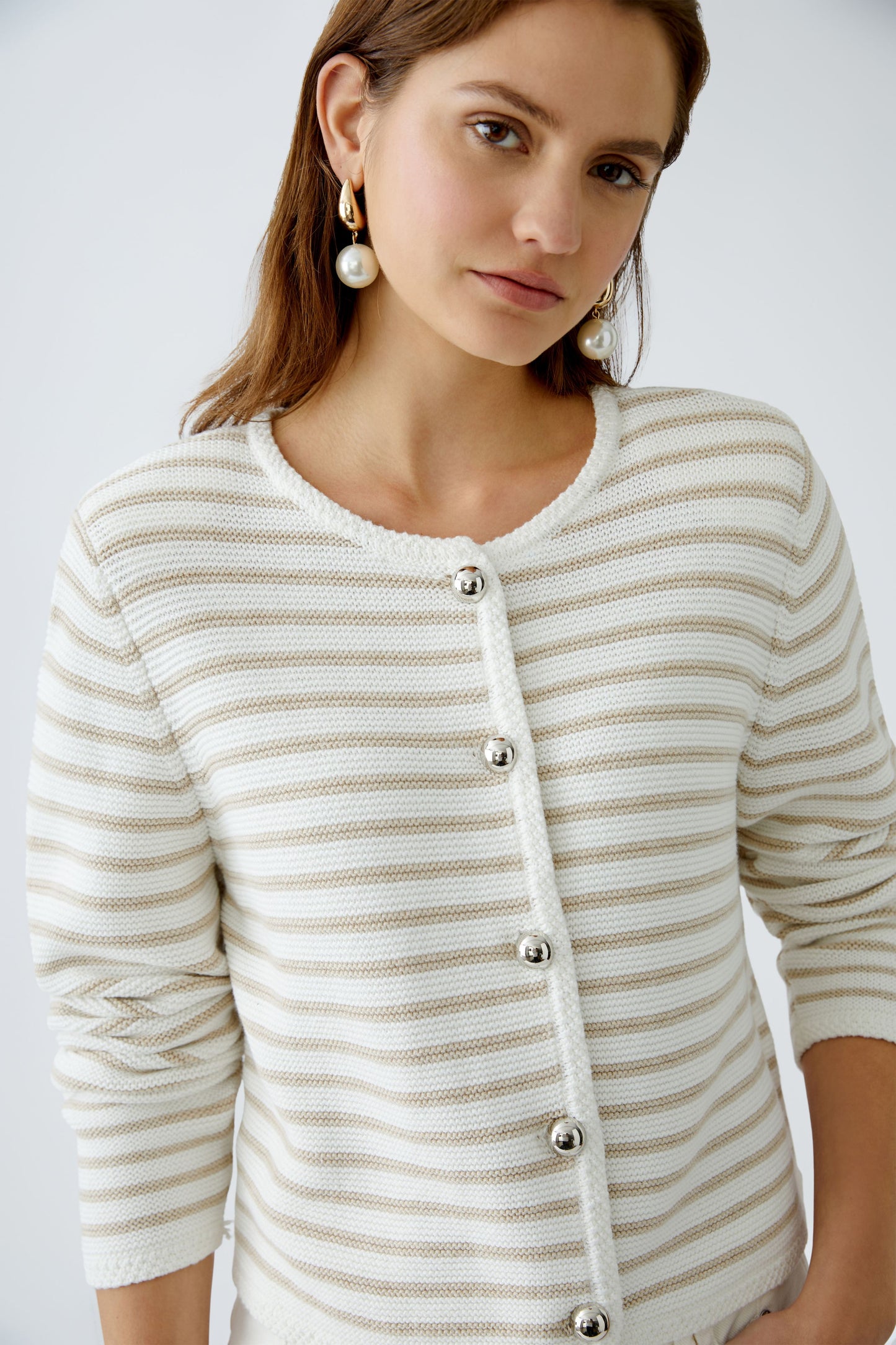 Jacke 0107 - White Camel cardigan