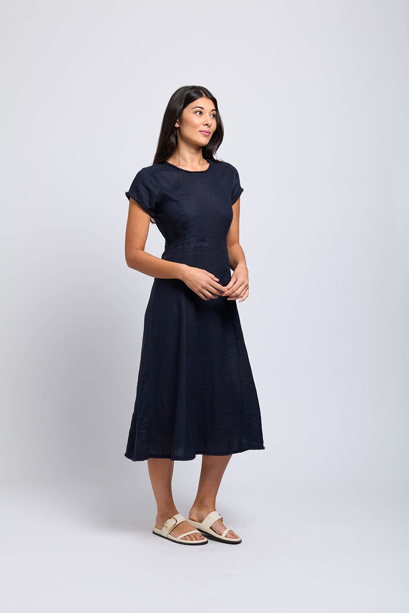 Fringe Event Dress - Midnight