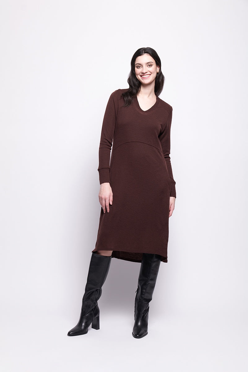 Shear Ecstasy Dress - Raisin