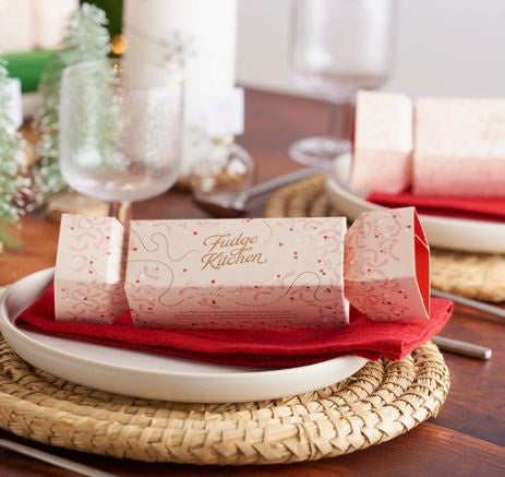 Christmas cracker fudge