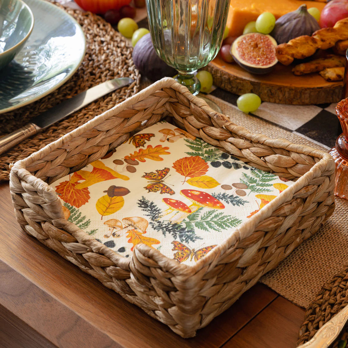 Autumn mushroom napkins