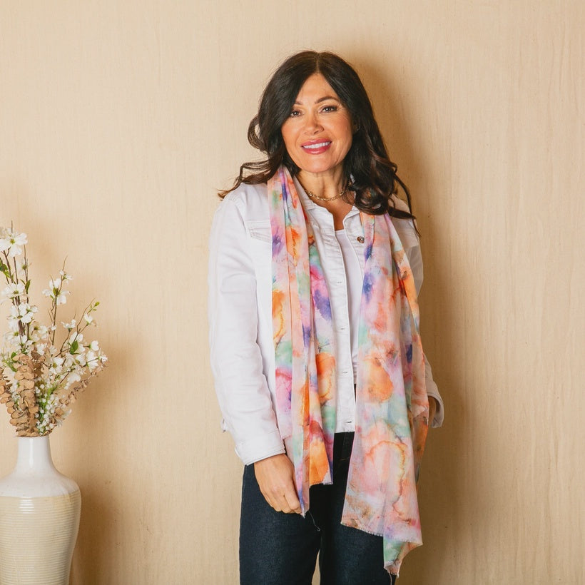 Santorini scarf orange