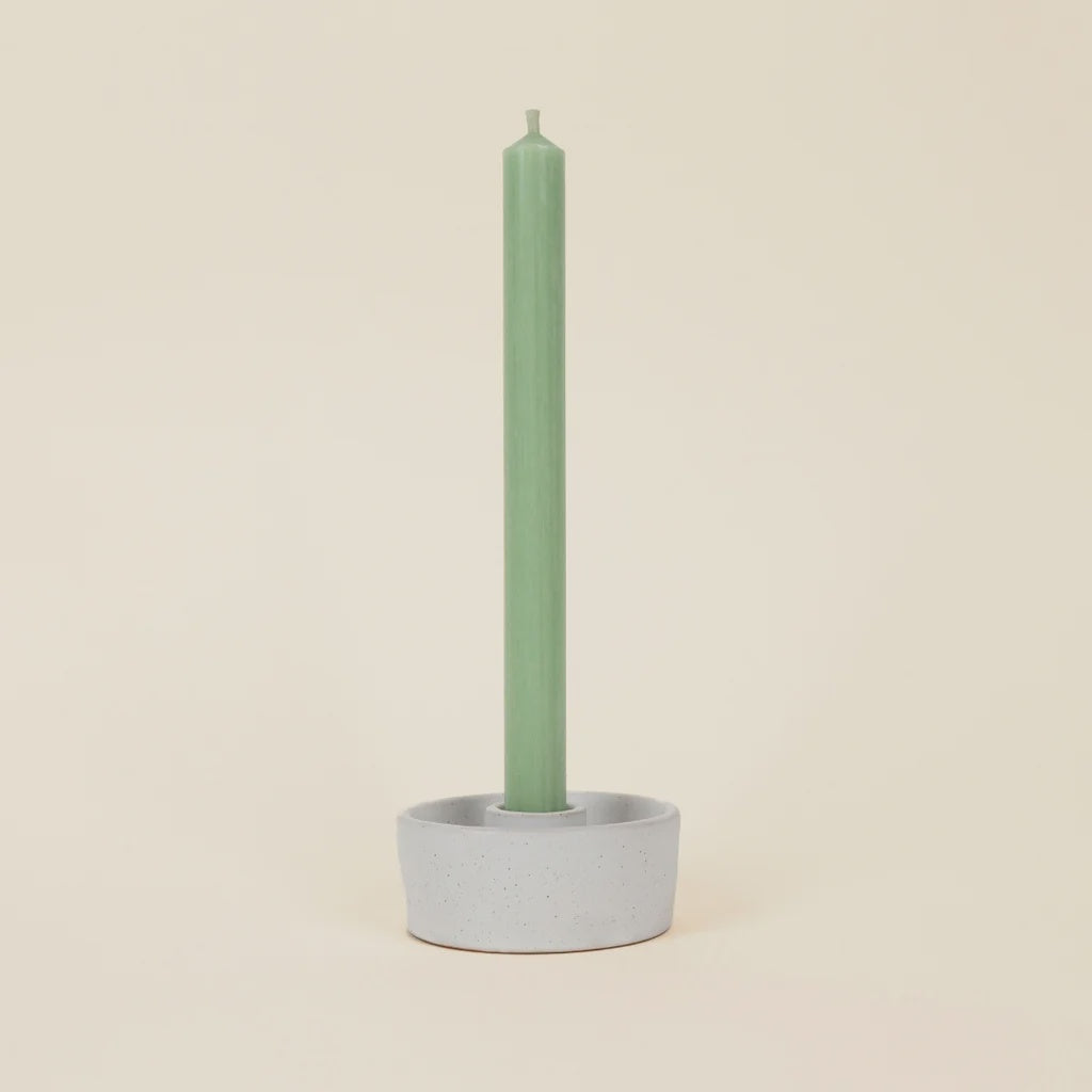 White candle holder