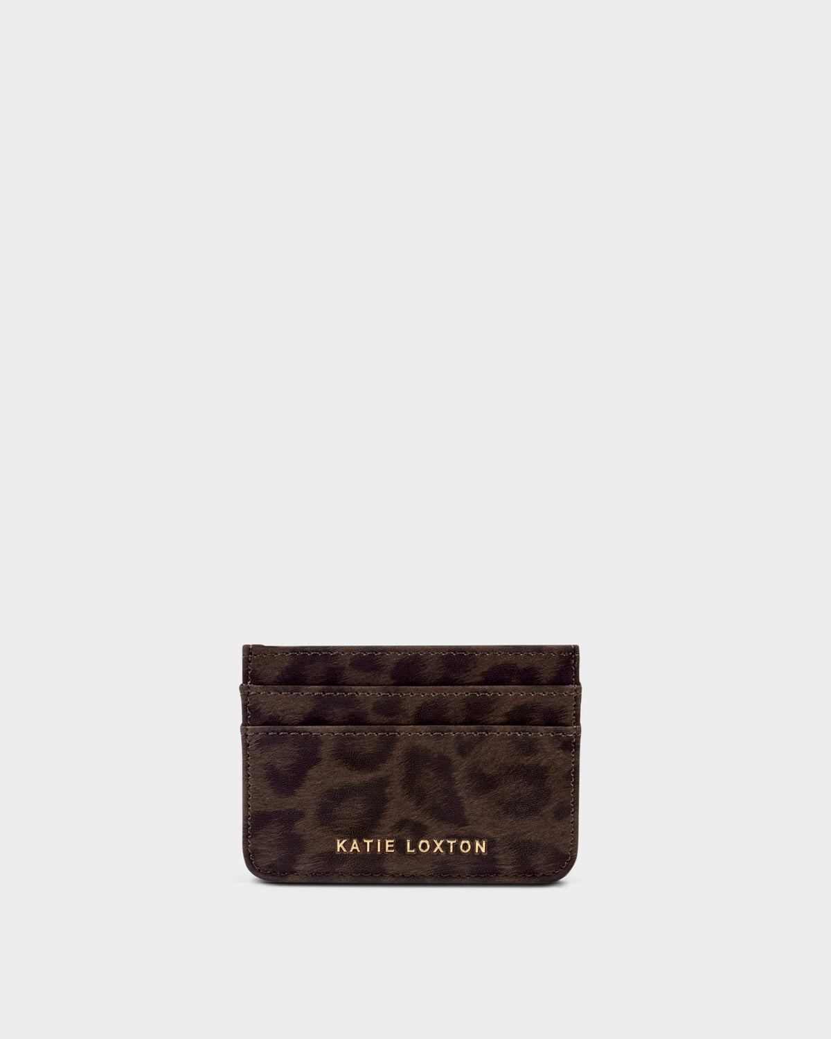 Avery Card Holder in Chocolate Leopard