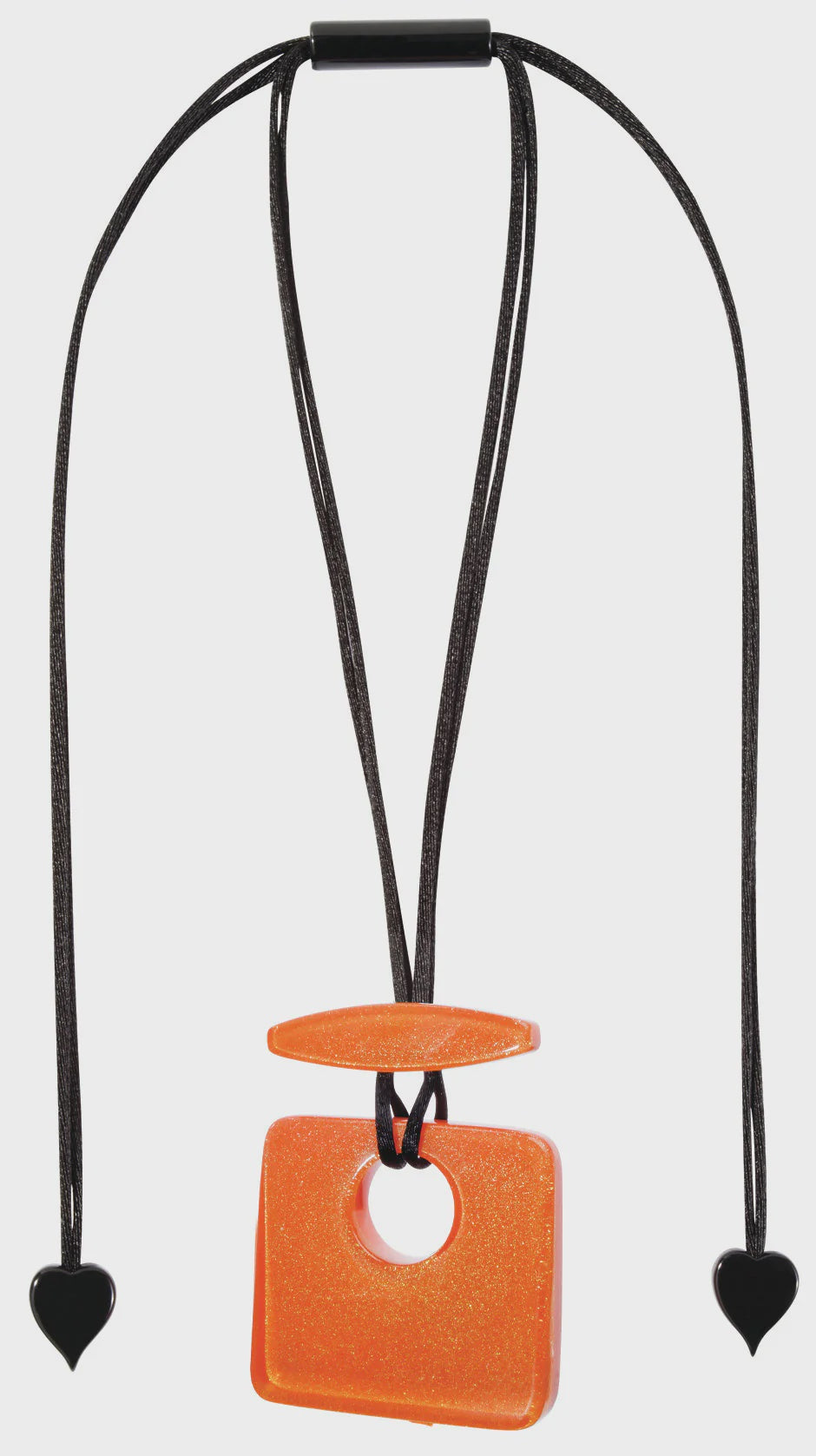 Orange square pendant