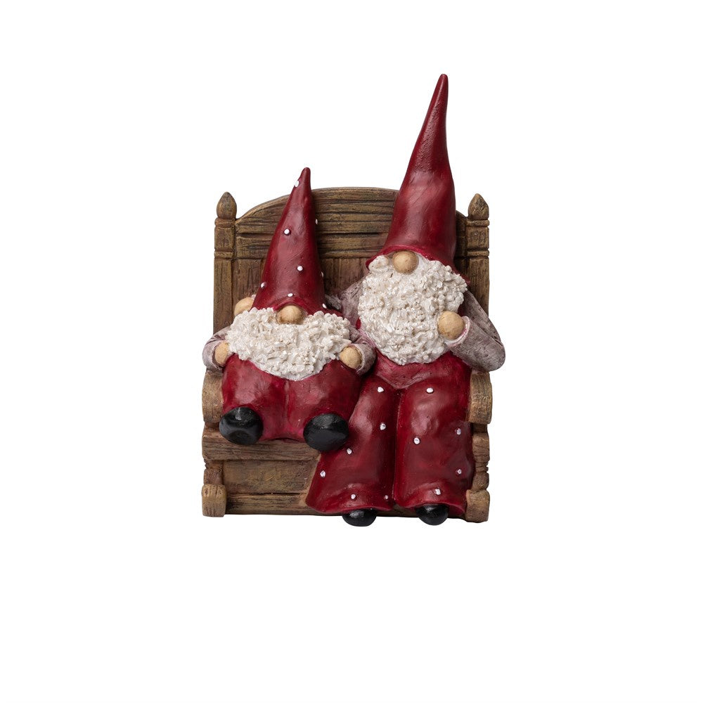 Santa Elmer and Max, rocking chair
