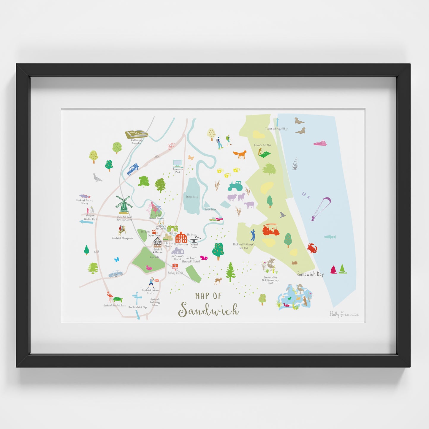 Map of Sandwich Print