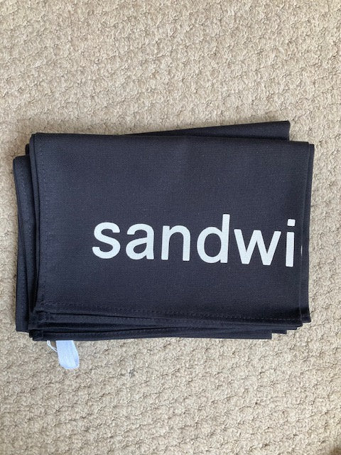 Sandwich black tea towel