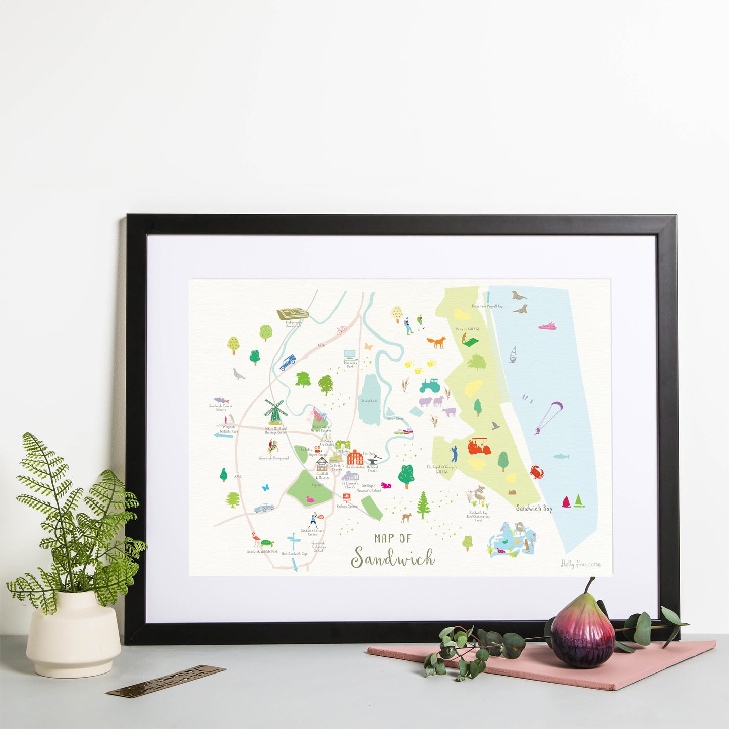 Map of Sandwich Print