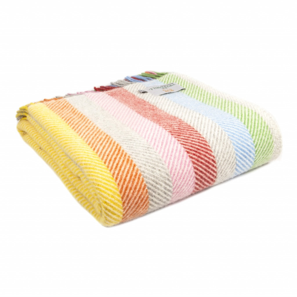 Lifestyle Knee Rug - Rainbow stripe