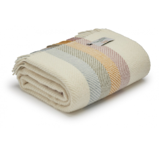 Stripe primrose throw