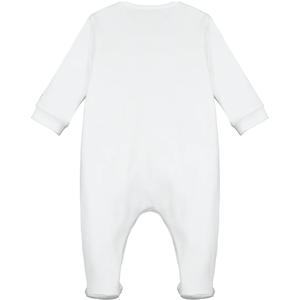 Ashton Unisex White Babygrow