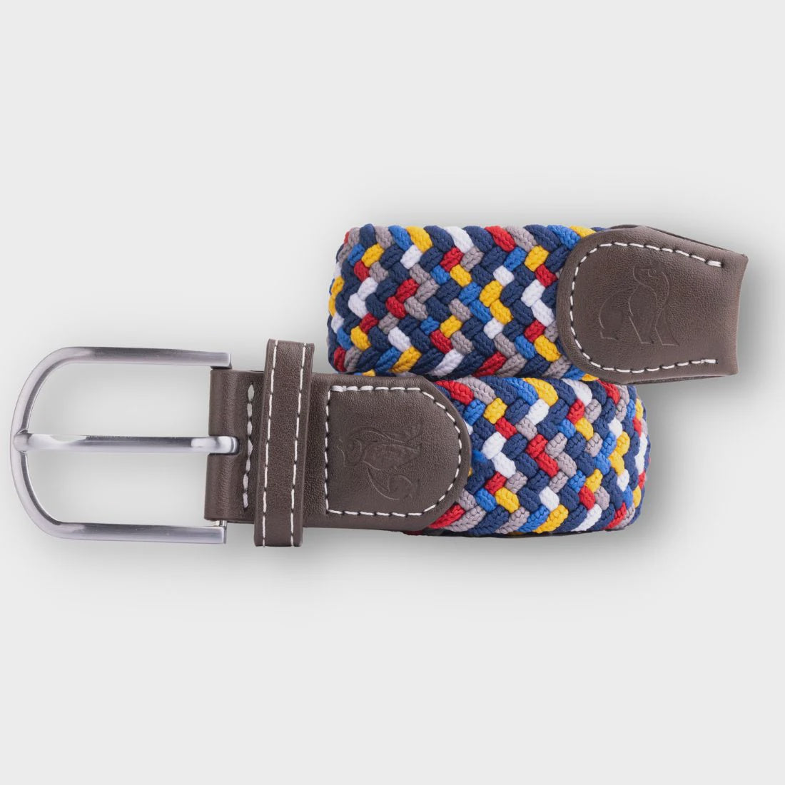 Rainbow Zigzag Woven Belt