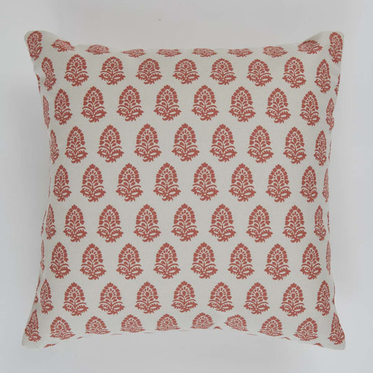 Acorn Canvas Coral Cushion