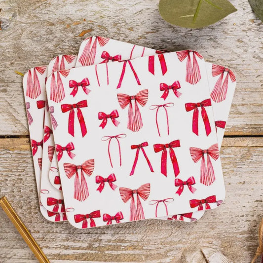 Bows  Set of 4 Coasters