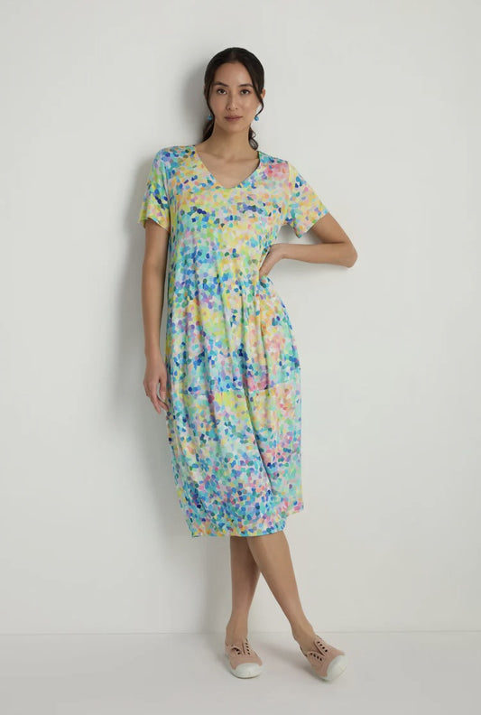Summer Confetti Jersey Bubble Dress