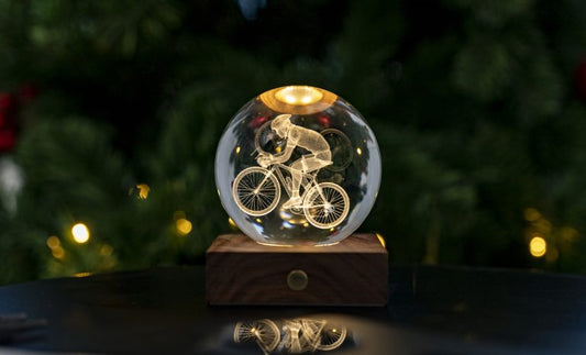 Amber crystal light - cyclist