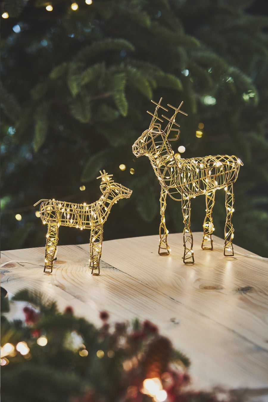 Gold Wire Reindeer Small