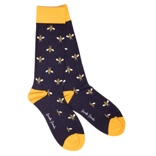 Navy Bumblebee Socks (women)