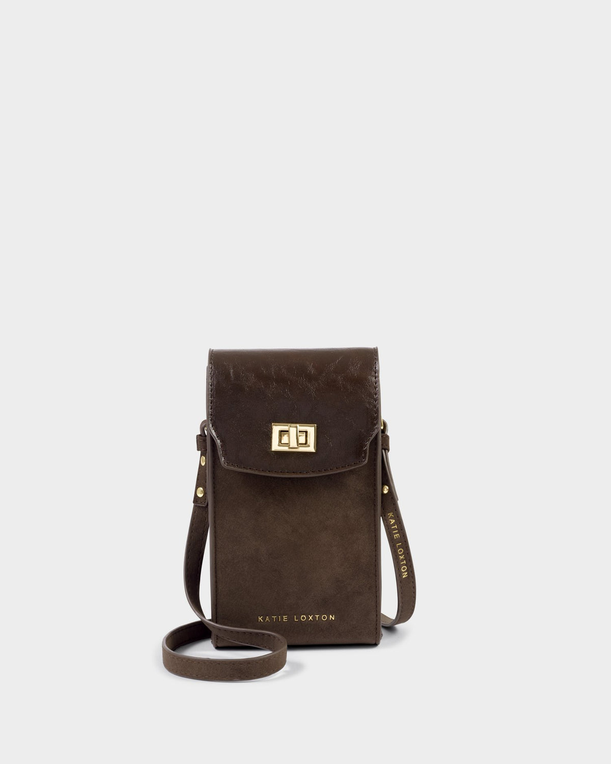 Orin Twist Lock Suedette Slim Bag