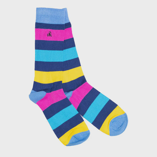 Neon Stripe Socks