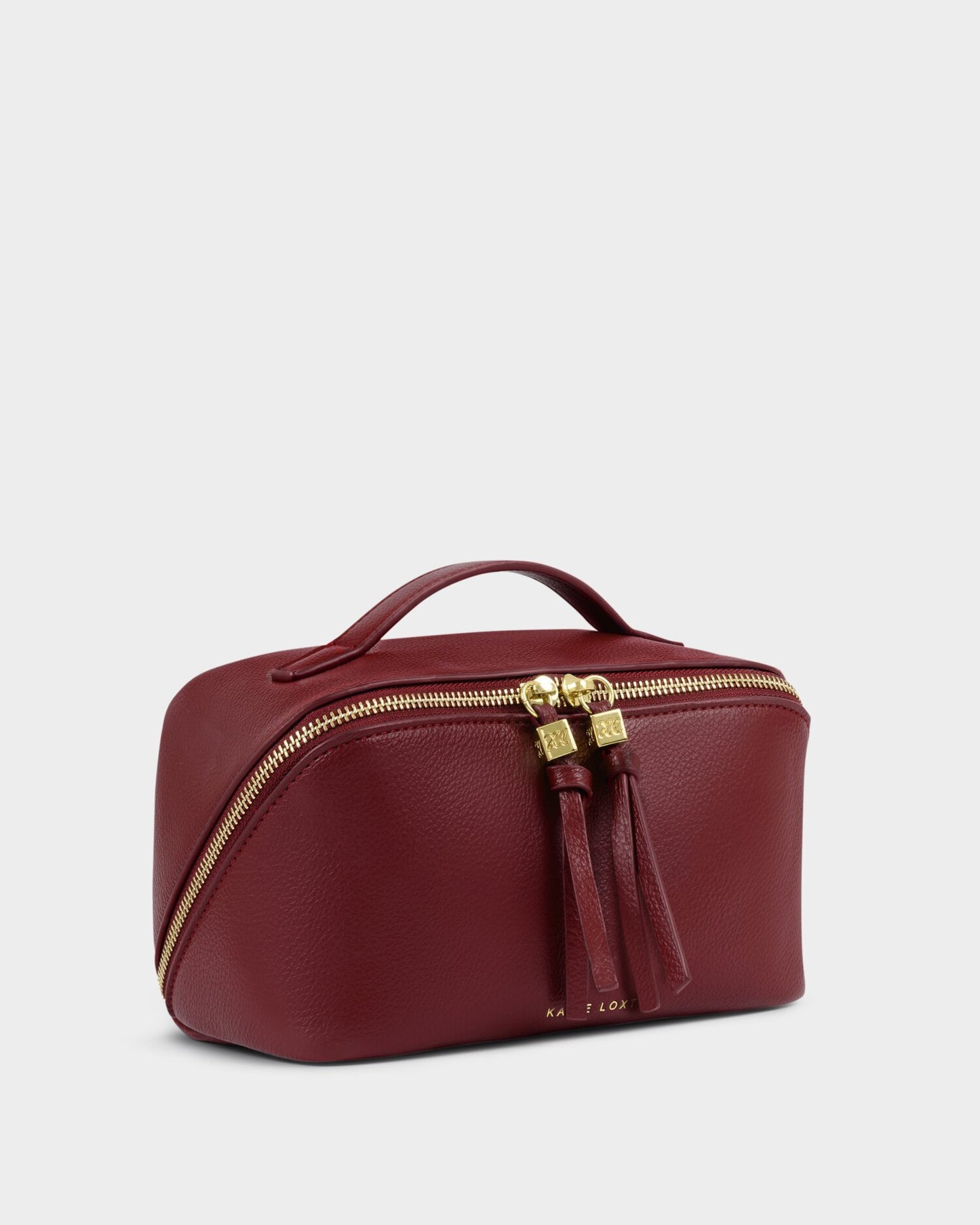 Soho Medium Makeup and Wash Bag in Cherry