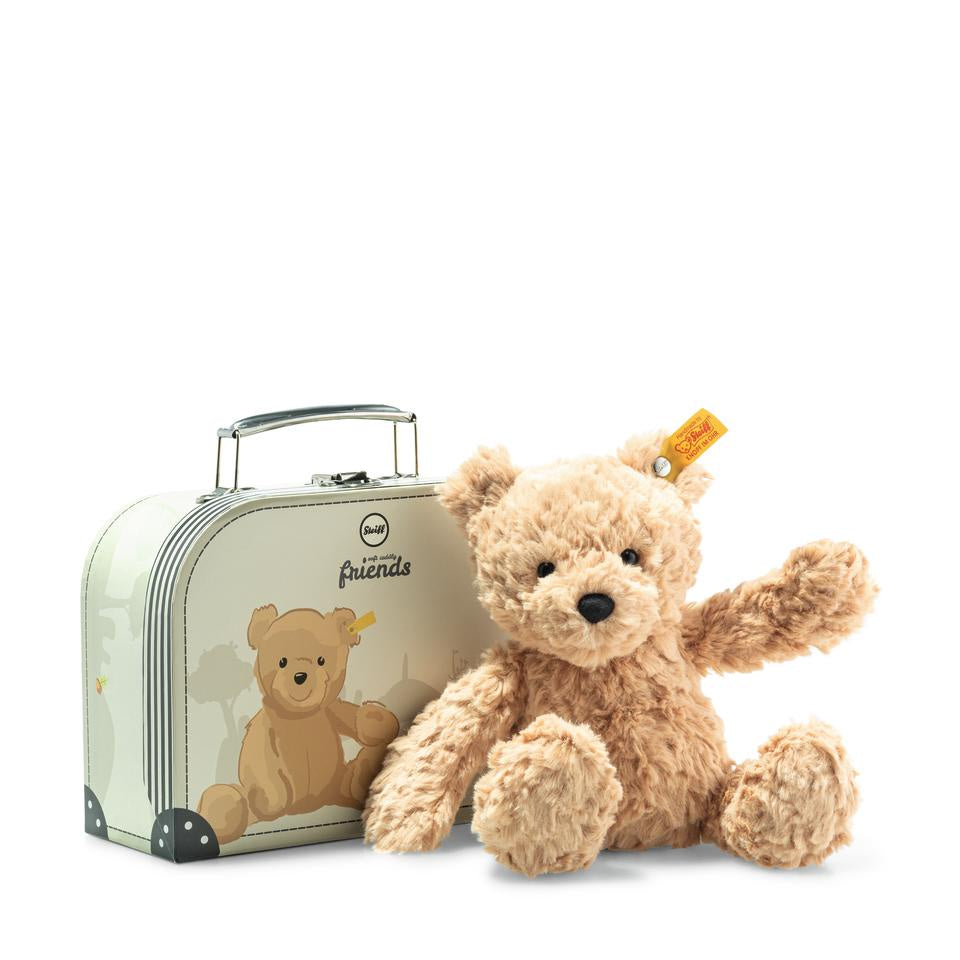 Jimmy teddy in suitcase