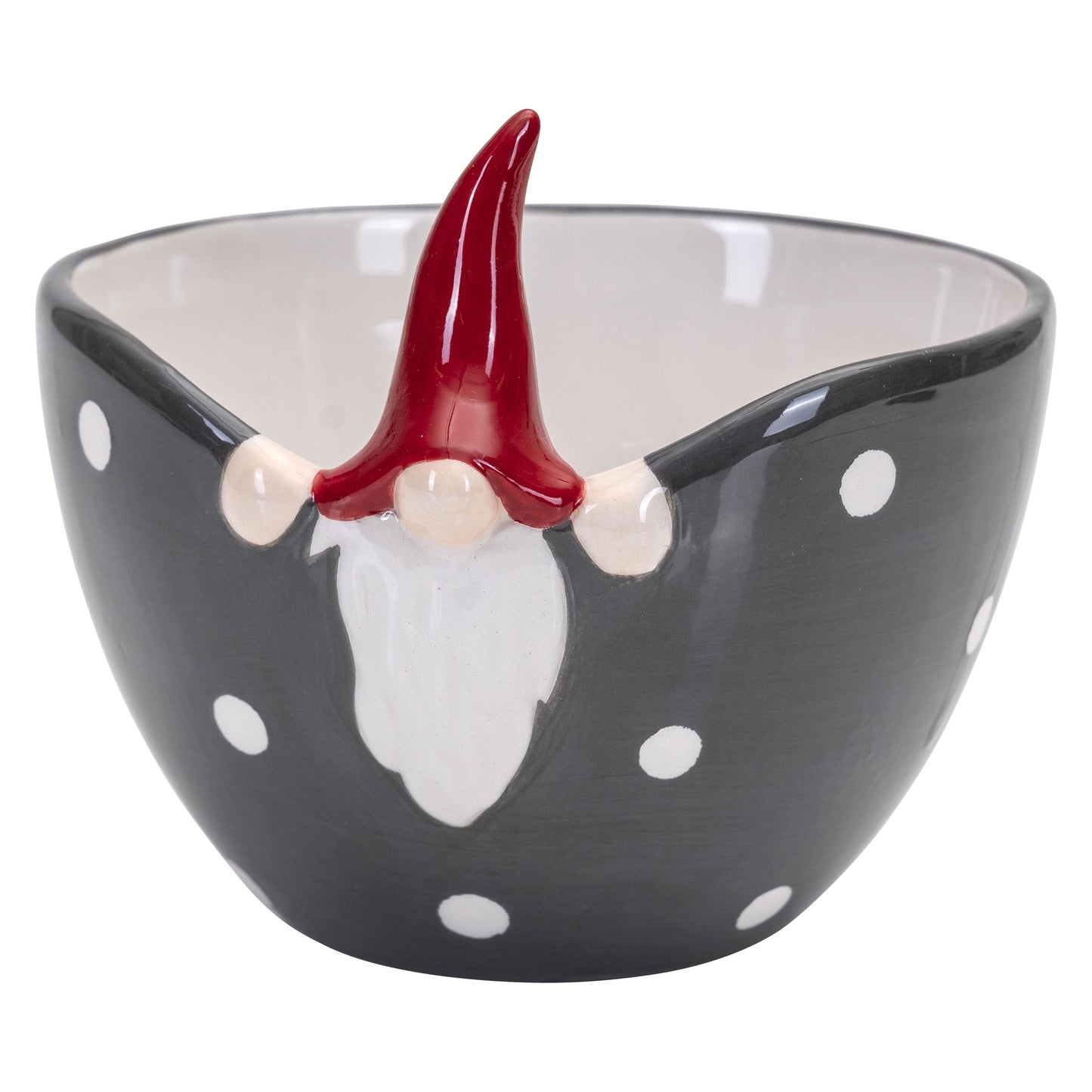 Peek a boo Santa treat bowl