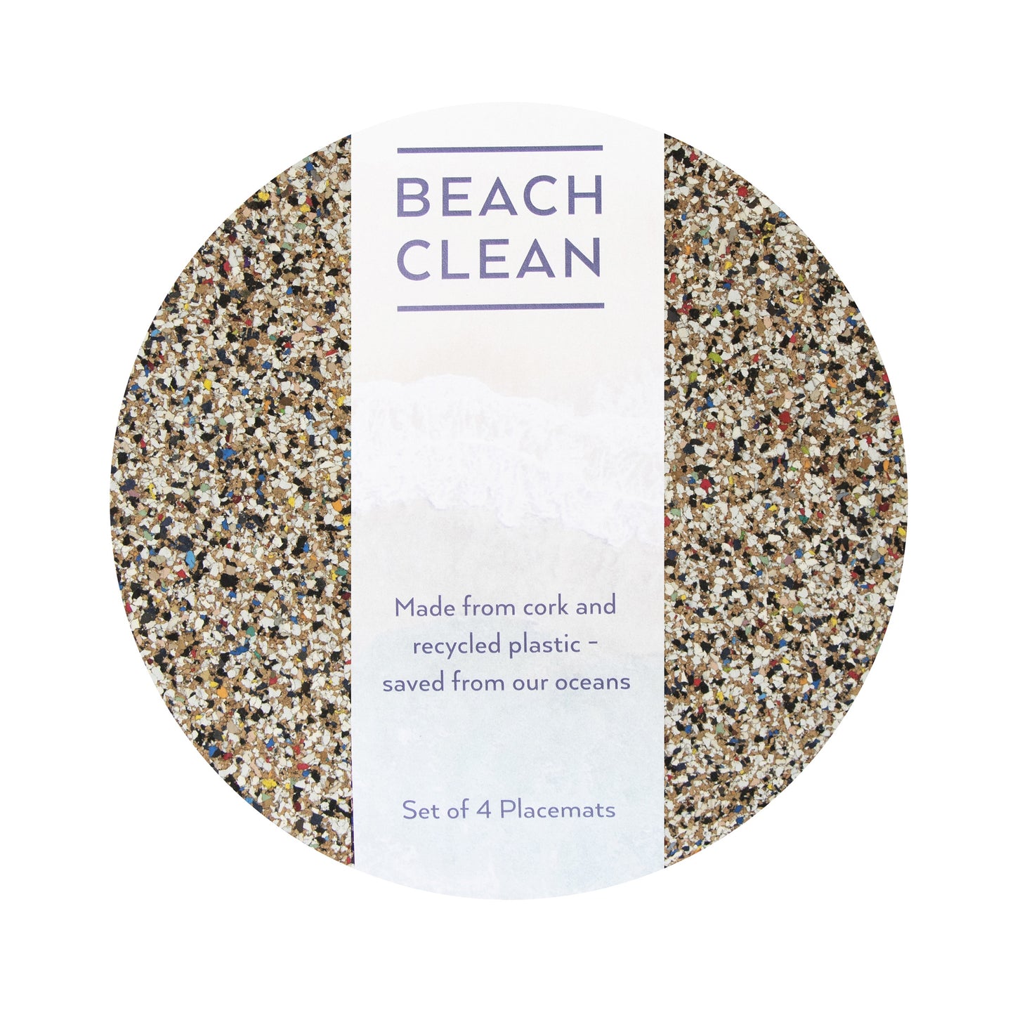 Beach Clean Round Placemat set