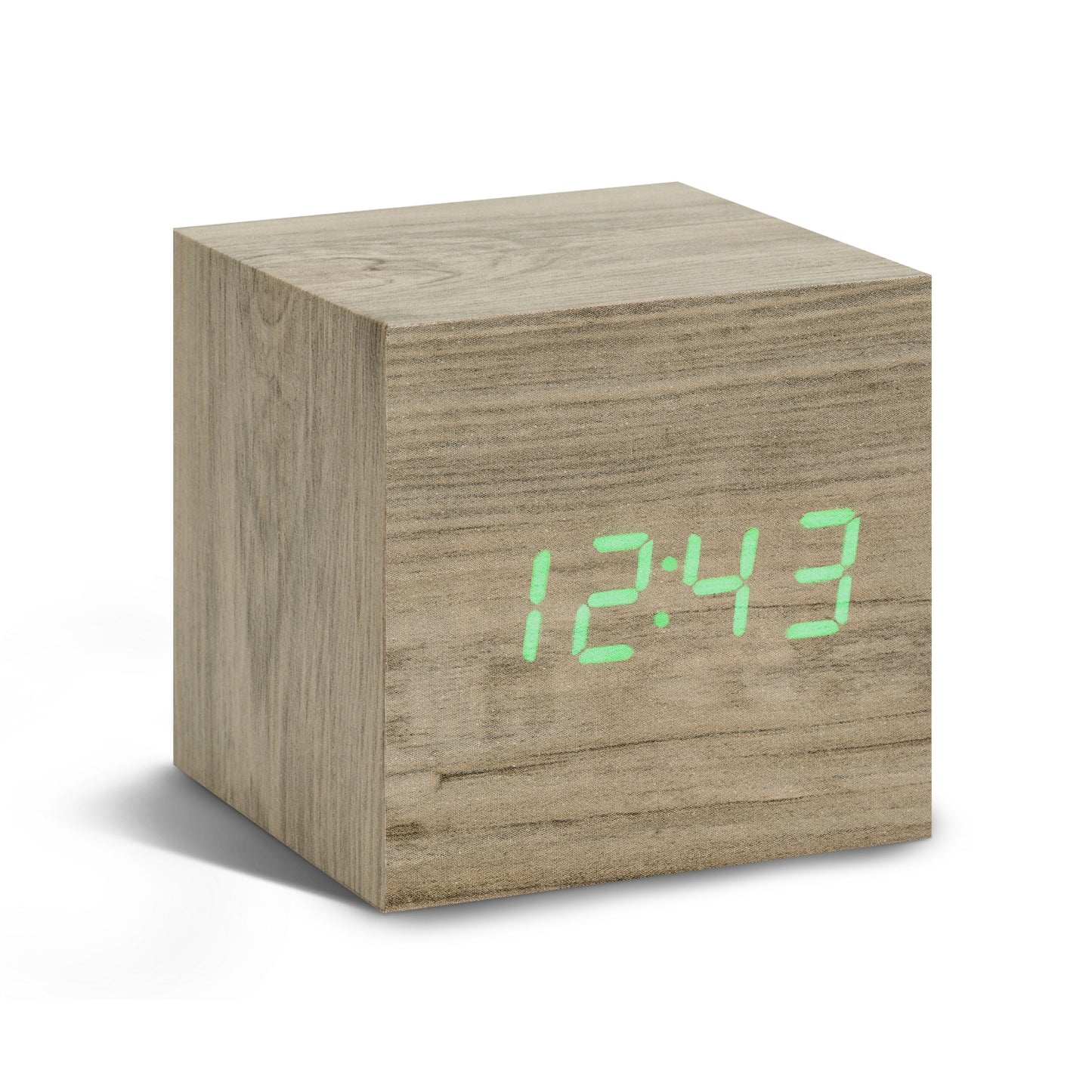 Cube Click Clock - Ash