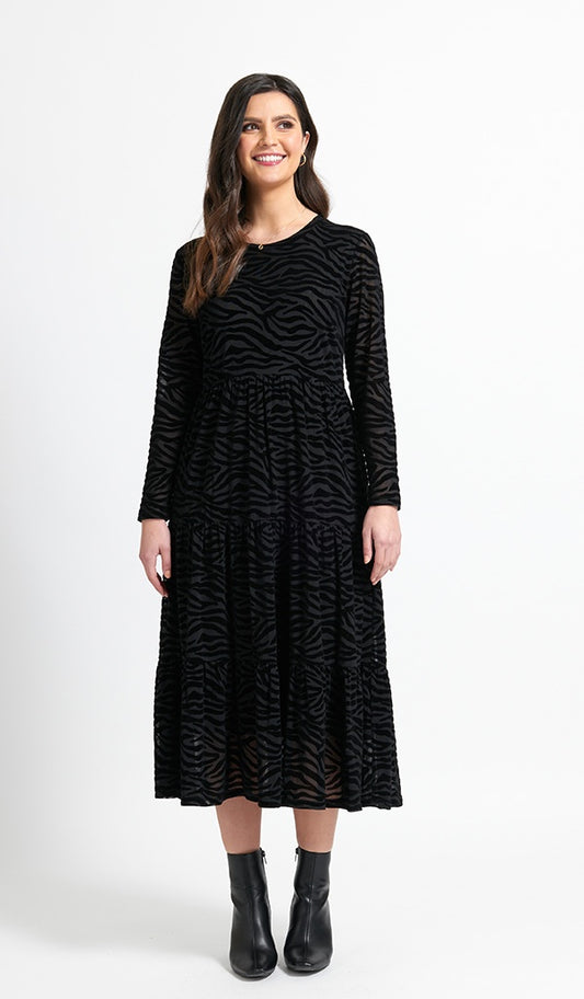 Velvet Underground Dress - Zebra