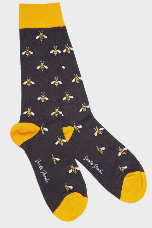 Navy Bumblebee Socks (women)