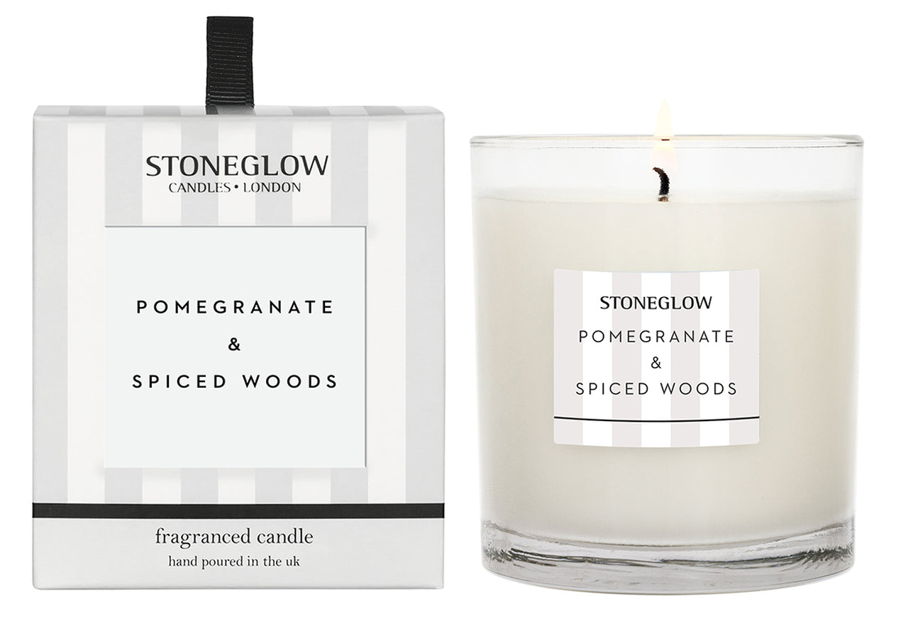 Pomegranate and Spiced Woods Candle