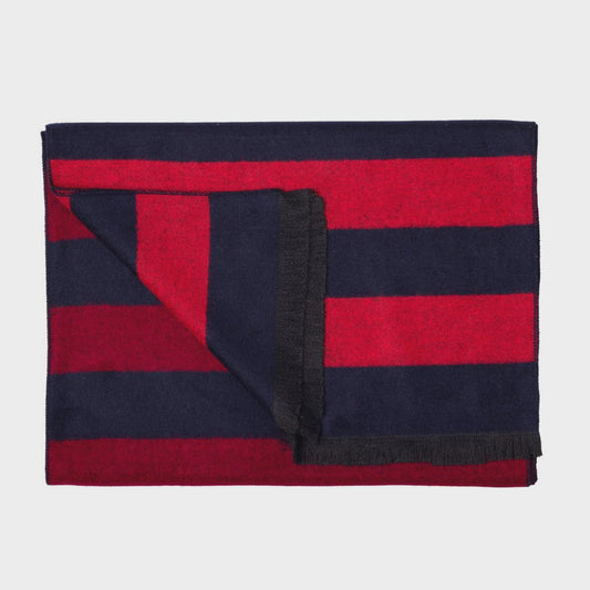 Red/burgundy/navy scarf